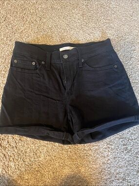 Levi's Black Jean Shorts